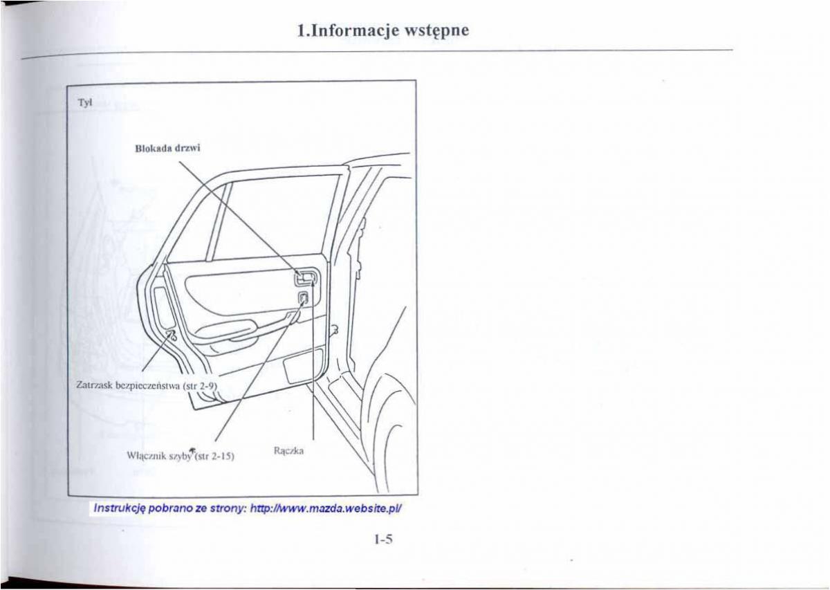 manual  Mazda 626 V instrukcja / page 10