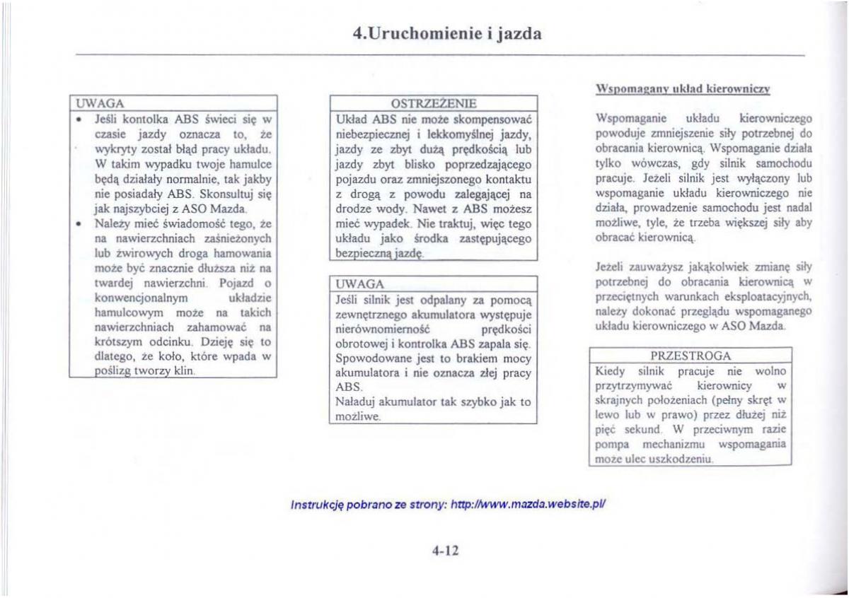 Mazda 626 V instrukcja obslugi / page 153