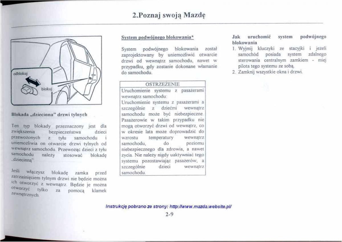 manual  Mazda 626 V instrukcja / page 21