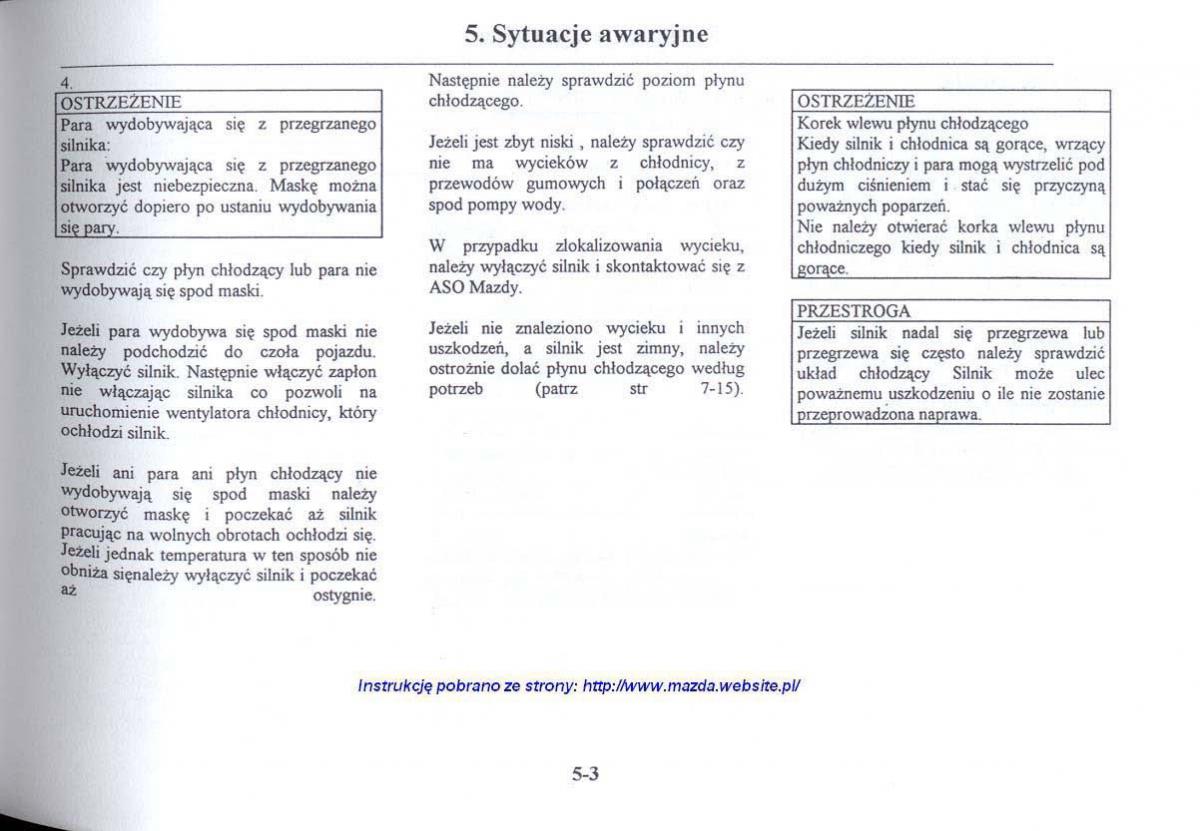 Mazda 626 V instrukcja obslugi / page 214
