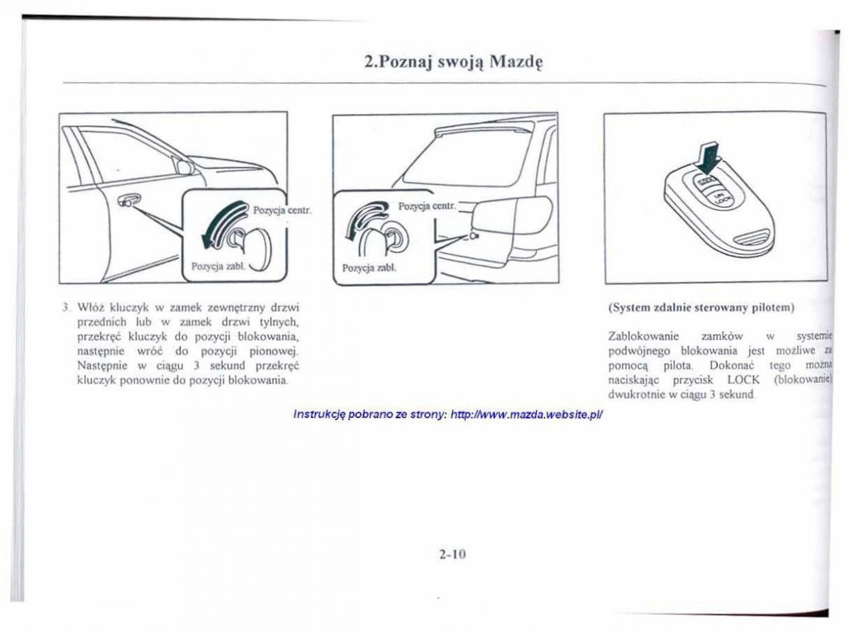 Mazda 626 V instrukcja obslugi / page 22