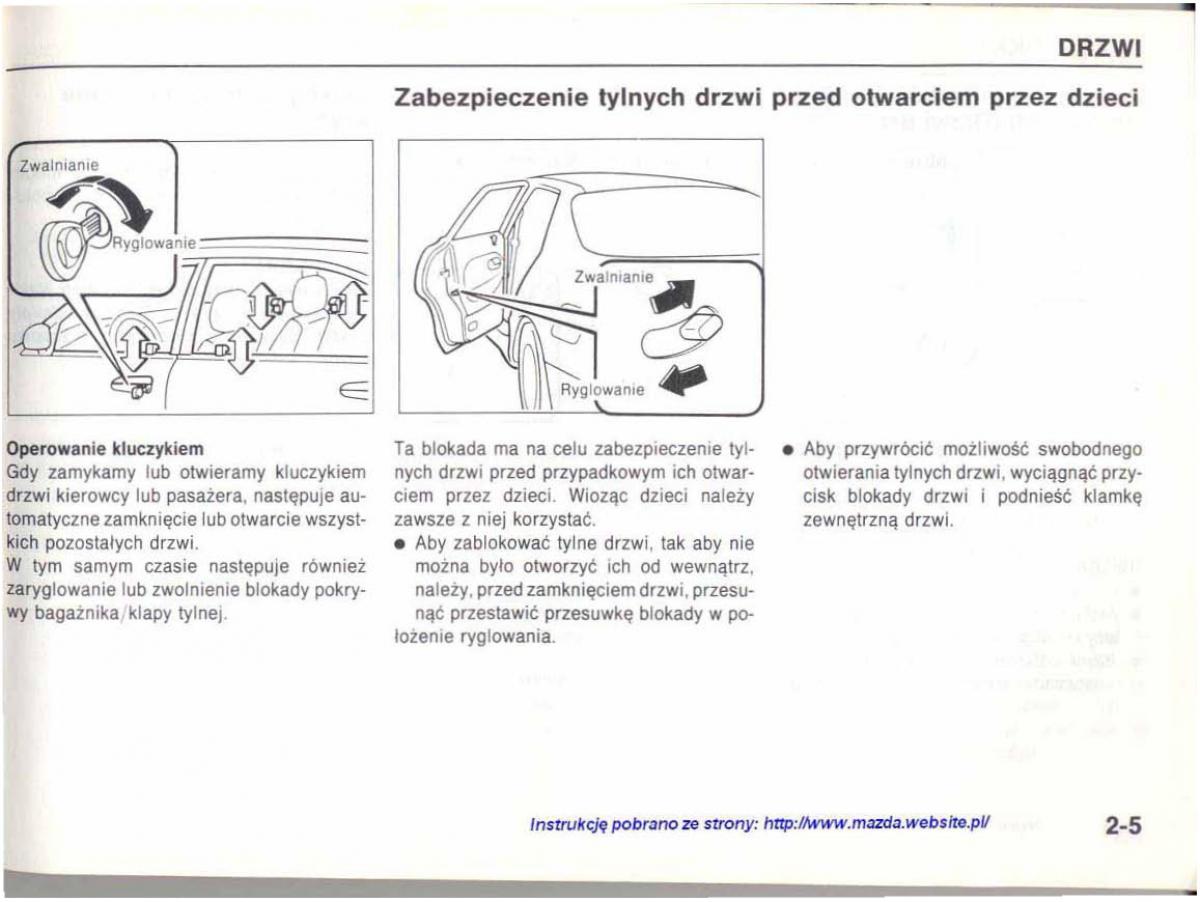 manual  Mazda 626 IV 4 instrukcja / page 14