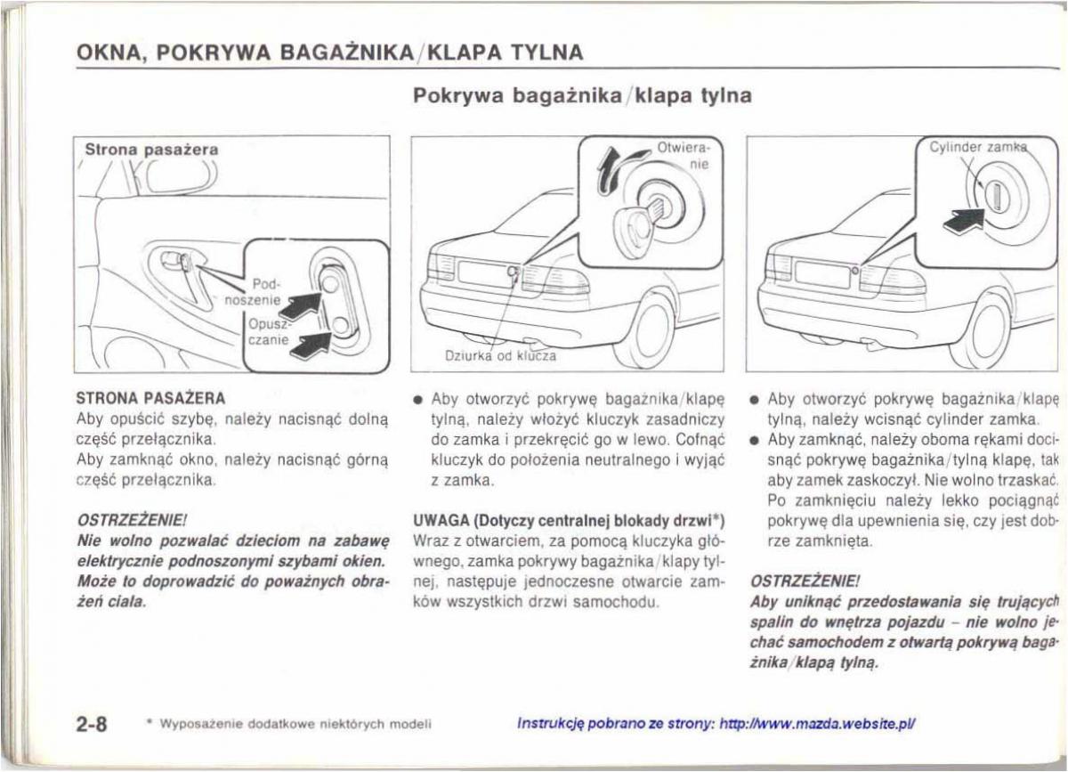 Mazda 626 IV 4 instrukcja obslugi / page 17