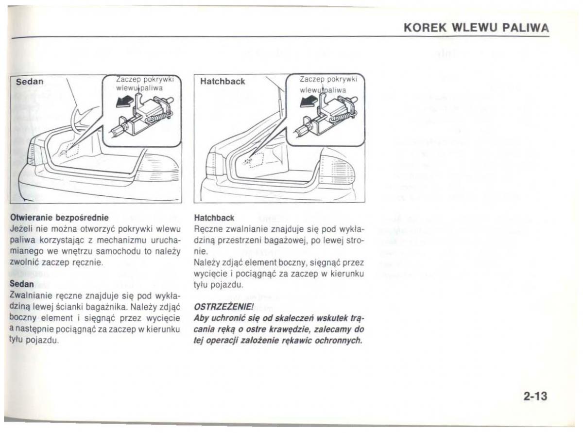 Mazda 626 IV 4 instrukcja obslugi / page 22