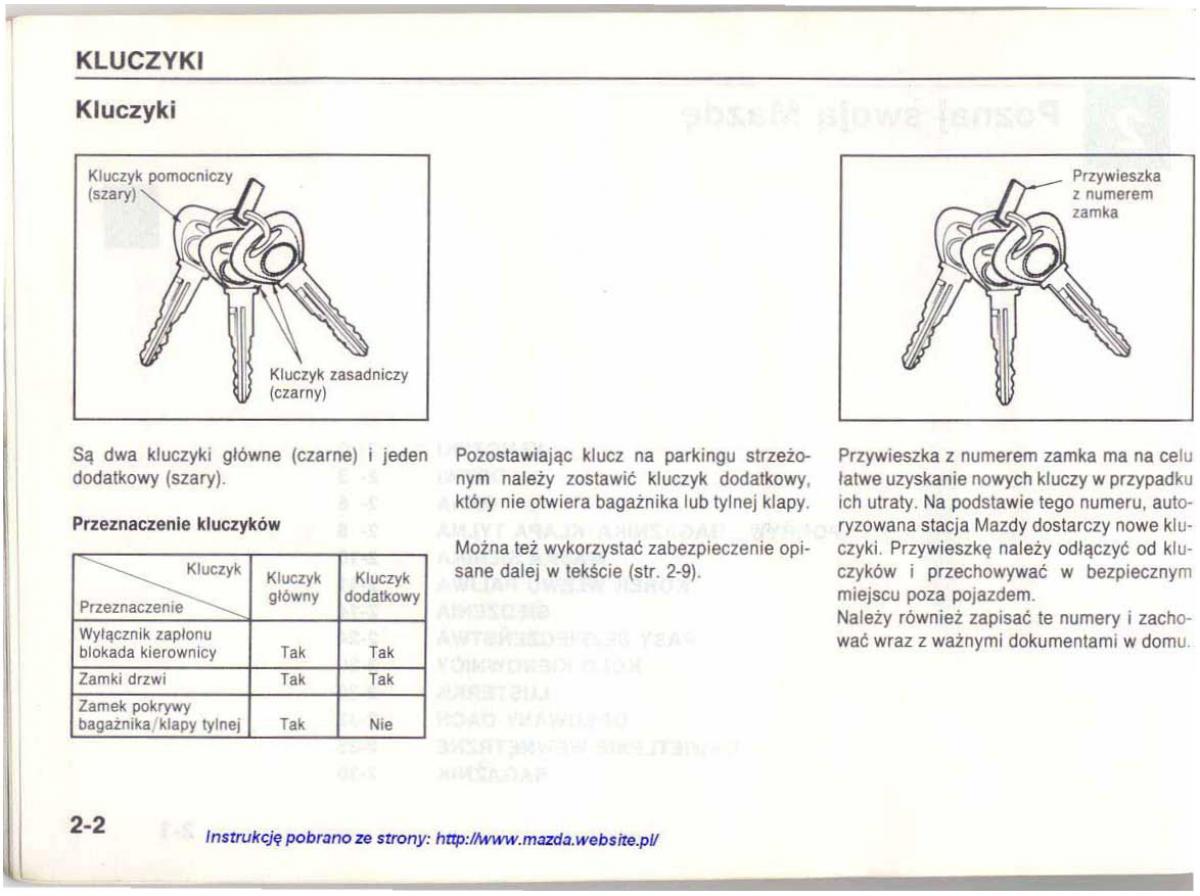 manual  Mazda 626 IV 4 instrukcja / page 11