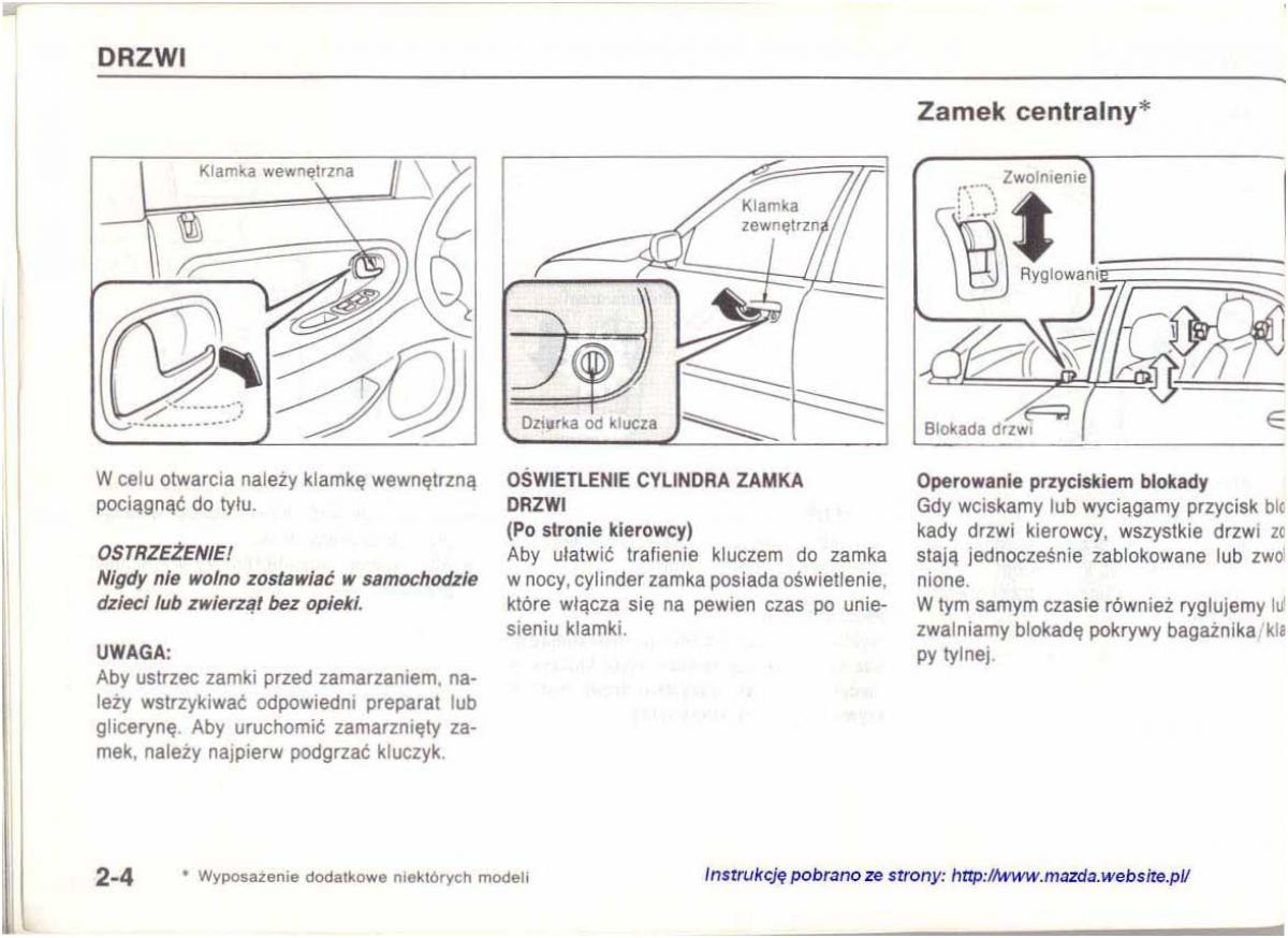 Mazda 626 IV 4 instrukcja obslugi / page 13