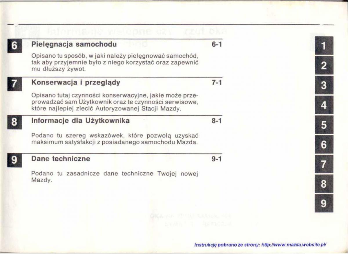 manual  Mazda 626 IV 4 instrukcja / page 2