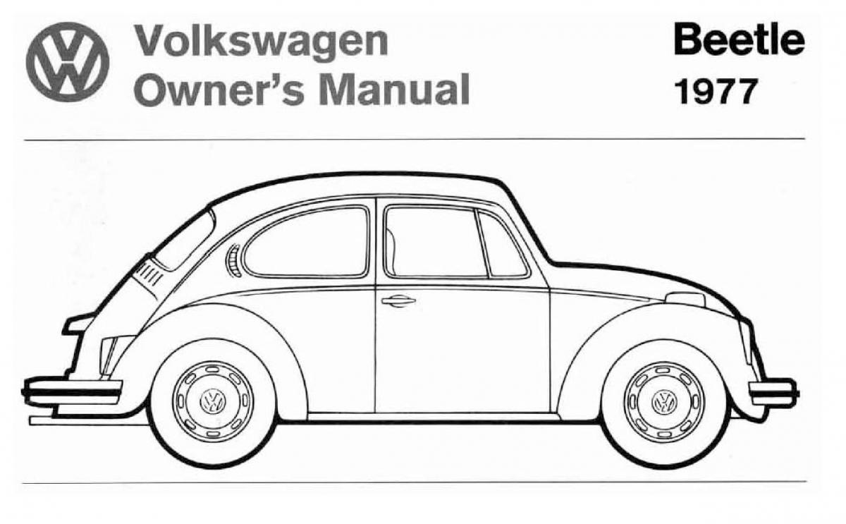 VW Beetle 1977 Garbus owners manual / page 1
