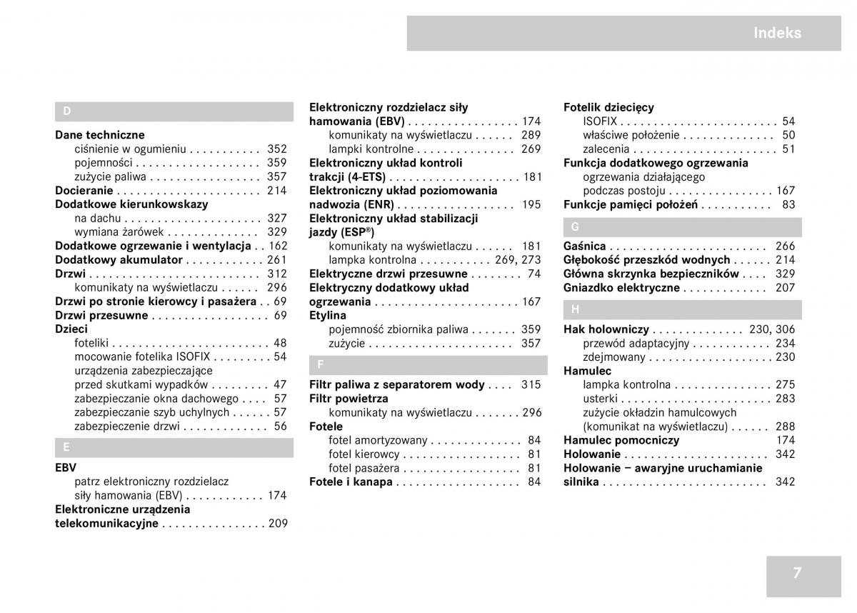 manual  Mercedes Viano W639 instrukcja / page 9