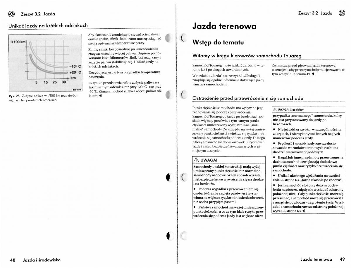 VW Touareg I 1 instrukcja / page 131