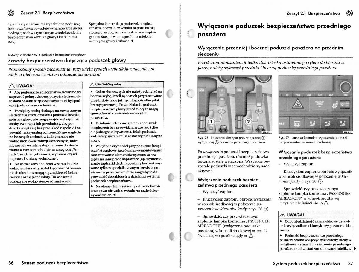 VW Touareg I 1 instrukcja obslugi / page 20