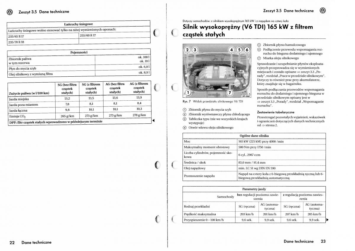 VW Touareg I 1 instrukcja / page 217