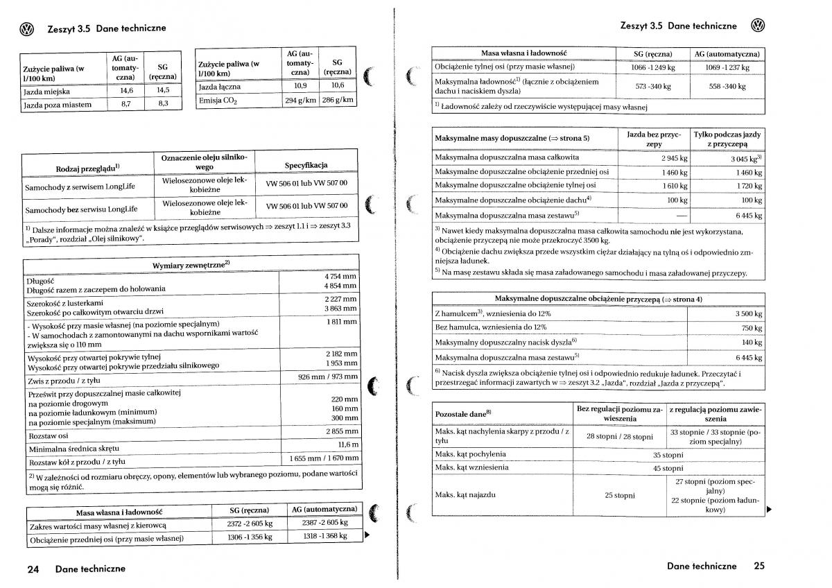 VW Touareg I 1 instrukcja / page 218