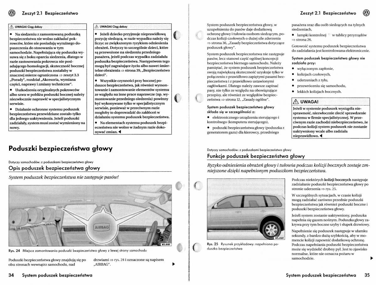 VW Touareg I 1 instrukcja / page 19