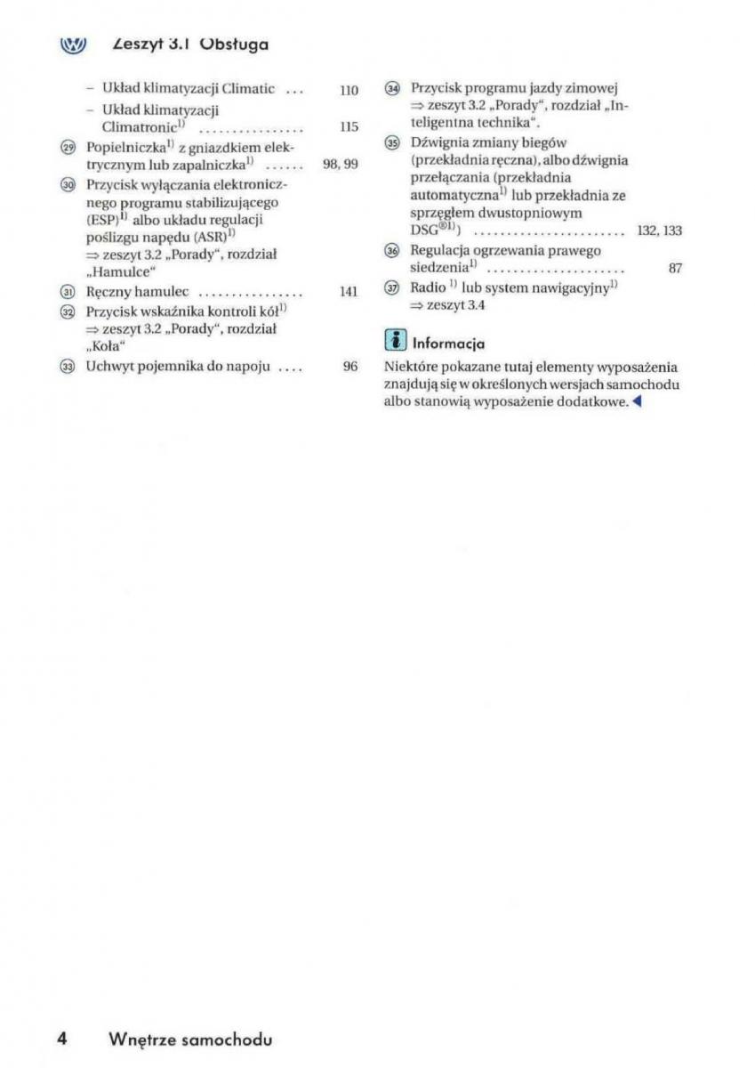 instrukcja obsługi VW Golf V VW Golf V 5 Rabbit instrukcja / page 6