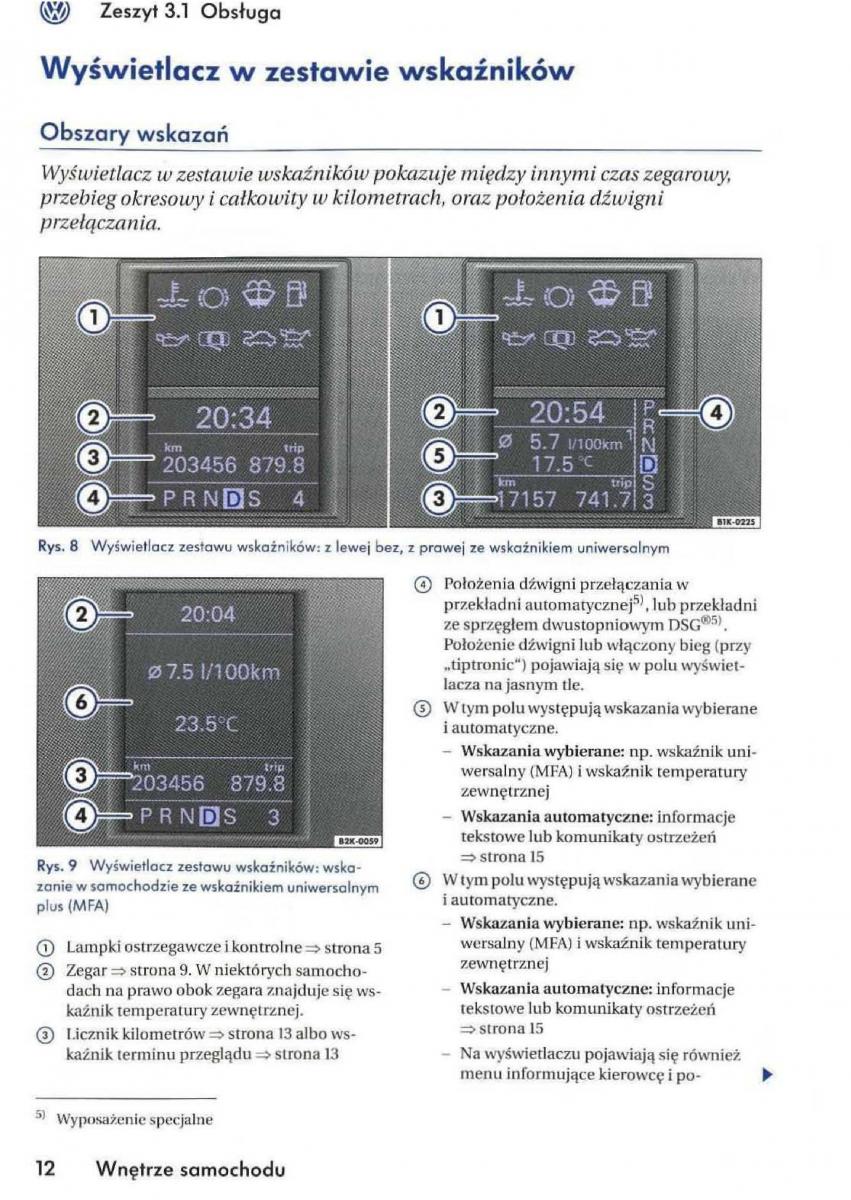 VW Golf V 5 Rabbit instrukcja obslugi / page 14