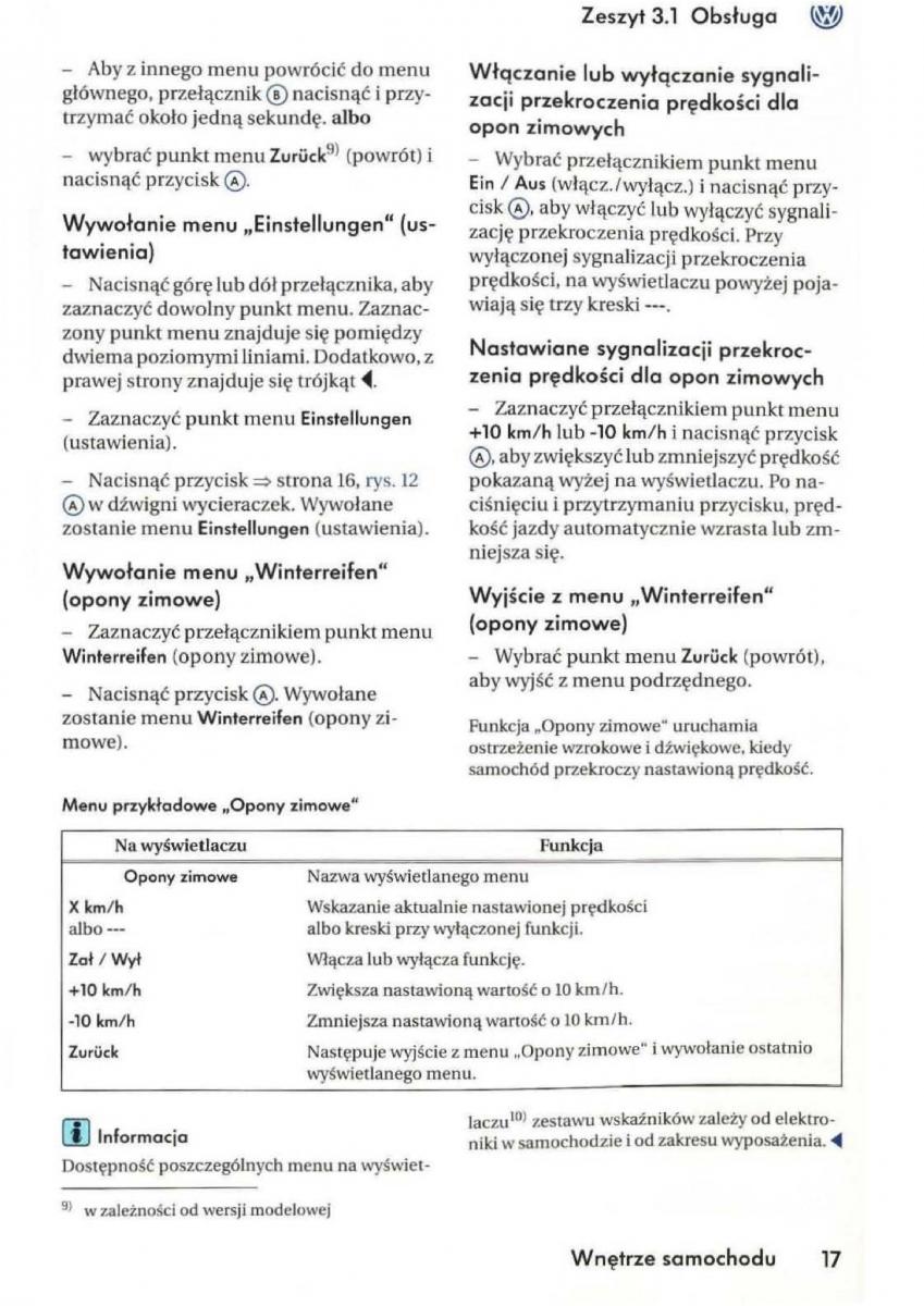 manual VW Golf V VW Golf V 5 Rabbit instrukcja / page 19