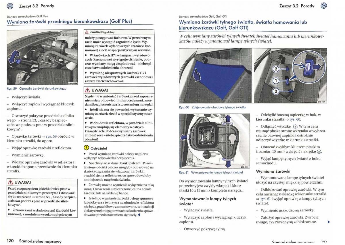 manual VW Golf V VW Golf V 5 Rabbit instrukcja / page 217