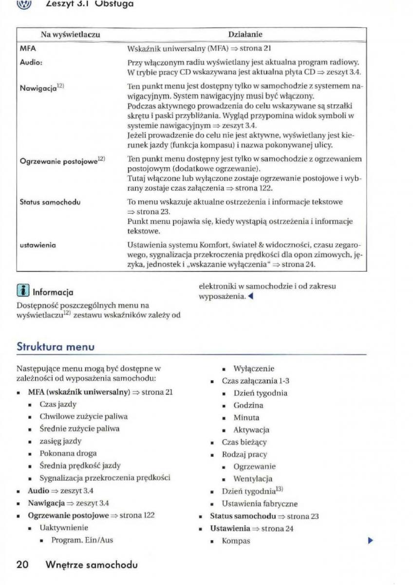 manual VW Golf V VW Golf V 5 Rabbit instrukcja / page 22