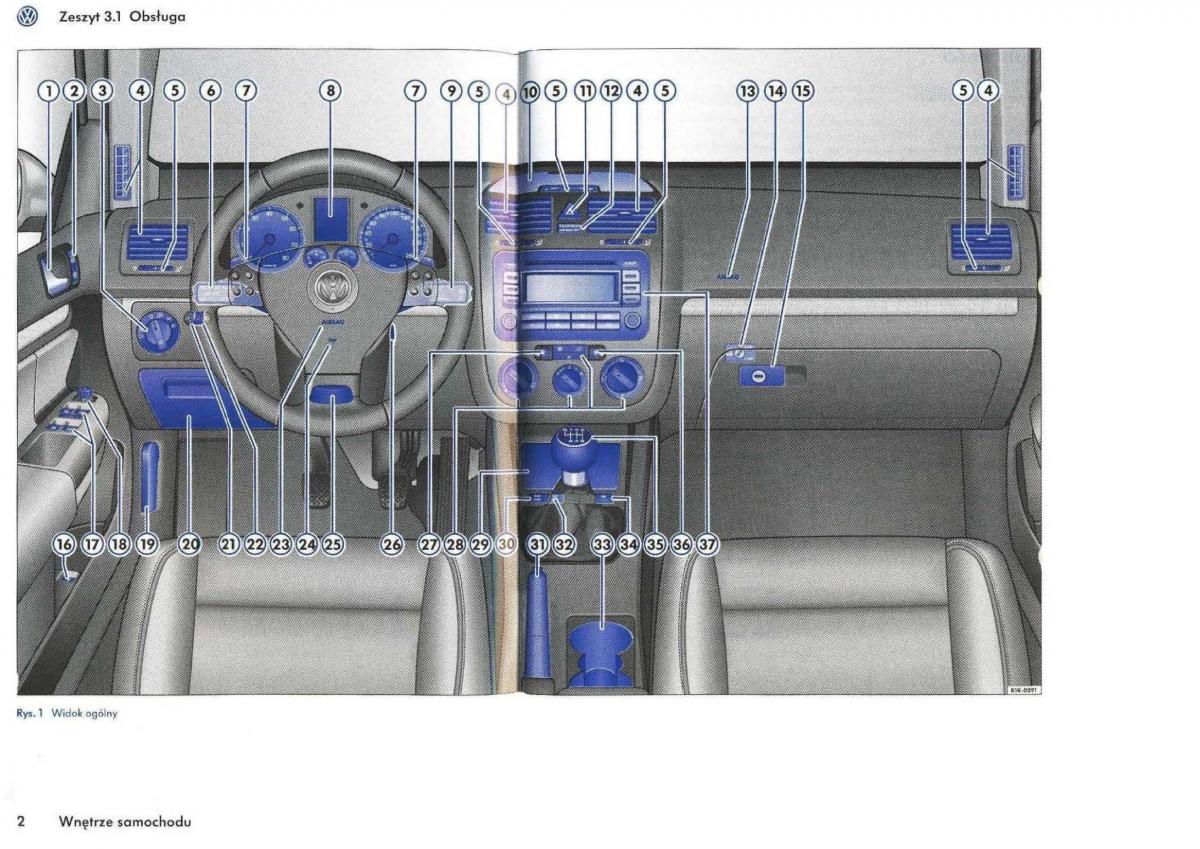 VW Golf V 5 Rabbit instrukcja obslugi / page 4