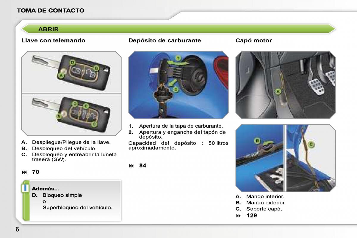 manual  Peugeot 207 manual del propietario / page 3