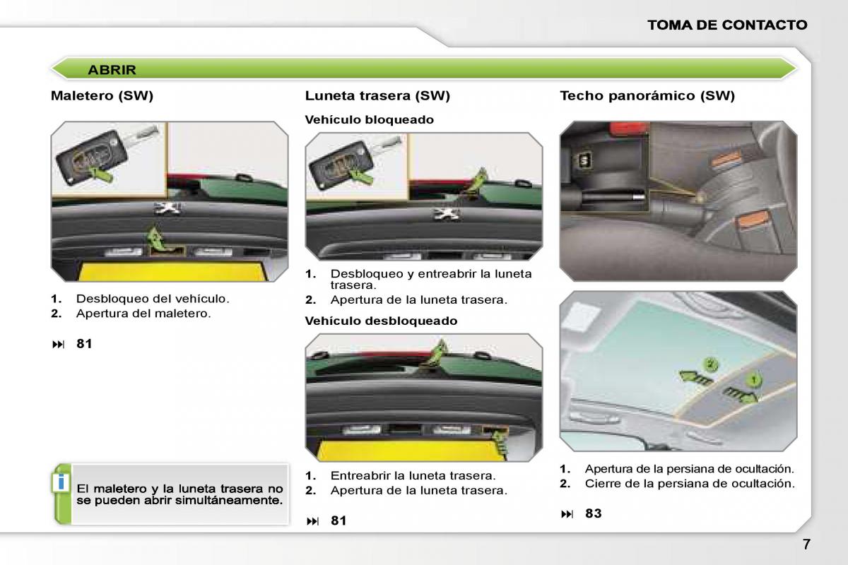 manual  Peugeot 207 manual del propietario / page 4