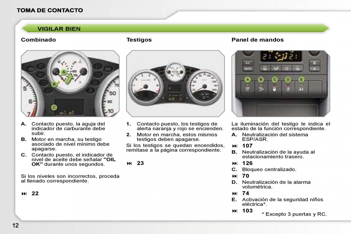 Peugeot 207 manual del propietario / page 9