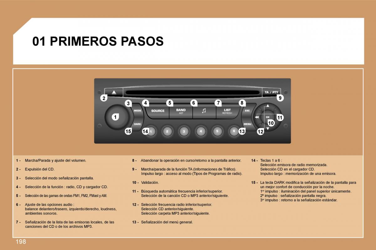 Peugeot 207 manual del propietario / page 206