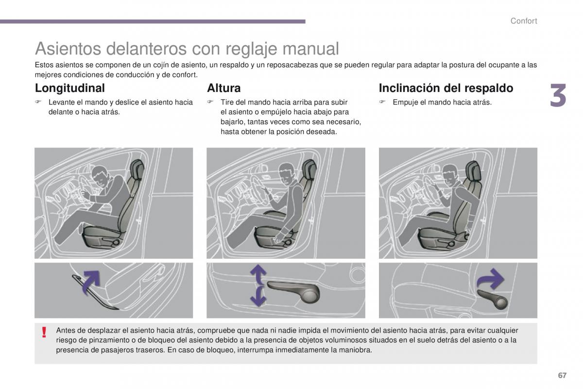 Peugeot 3008 manual del propietario / page 69