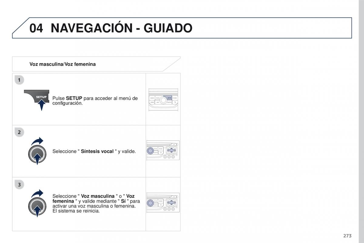 Peugeot 3008 manual del propietario / page 275