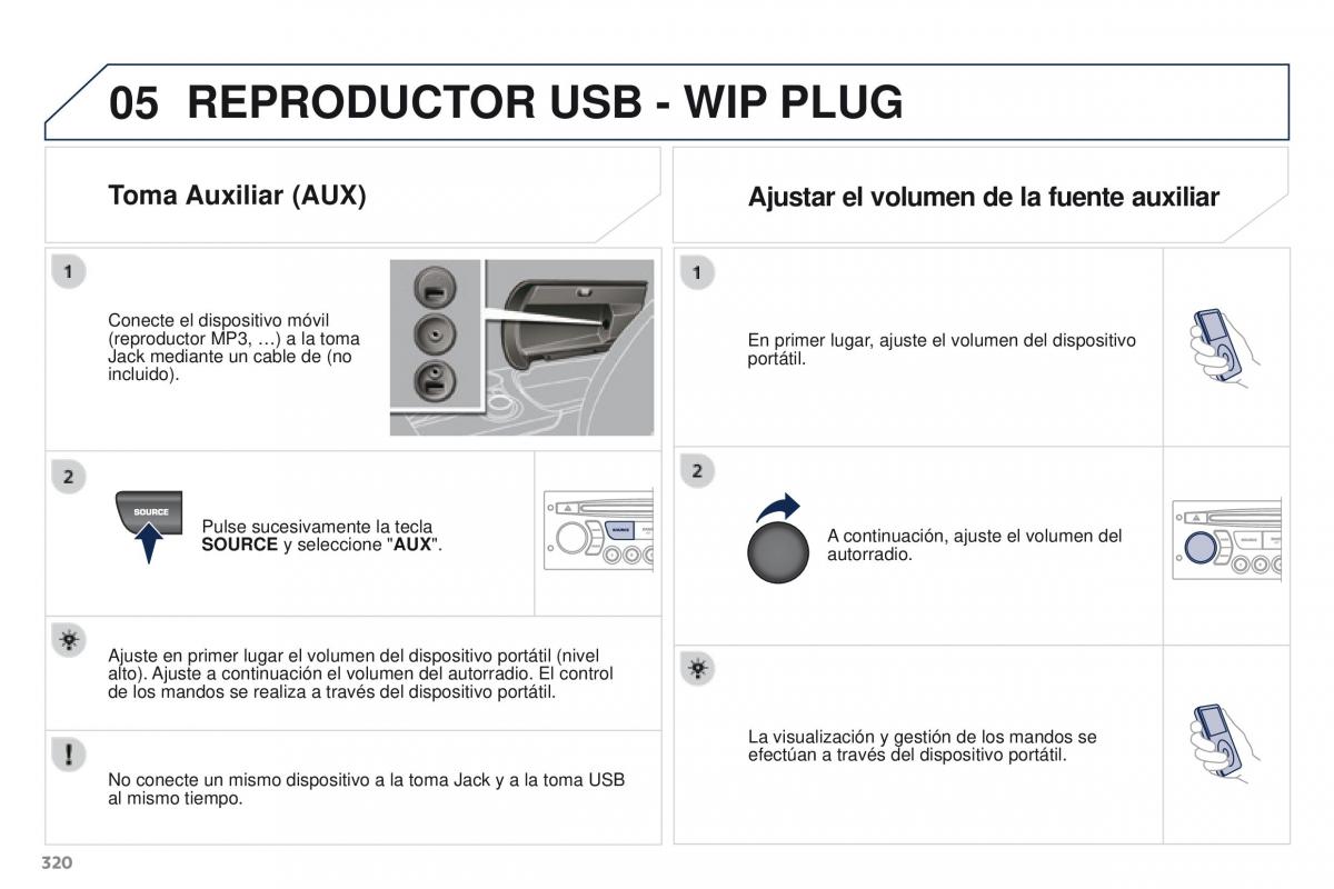 Peugeot 3008 manual del propietario / page 322