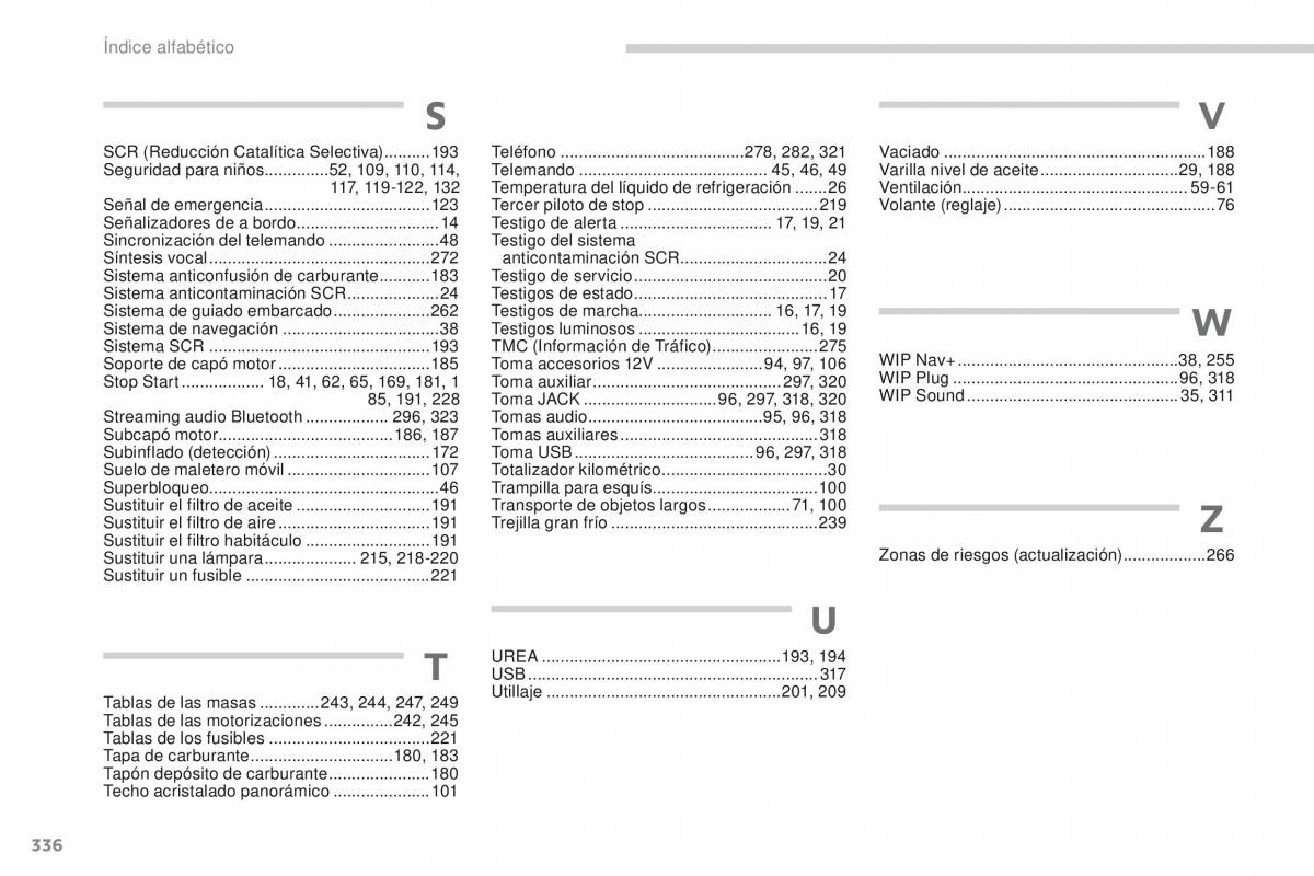 Peugeot 3008 manual del propietario / page 338