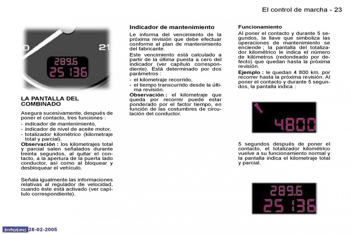 Peugeot 307 manual del propietario / page 20