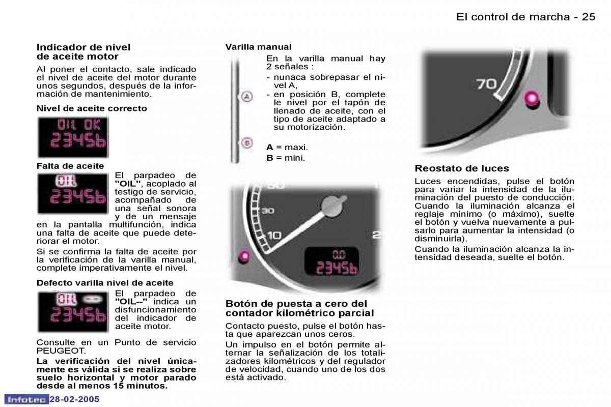 Peugeot 307 manual del propietario / page 22