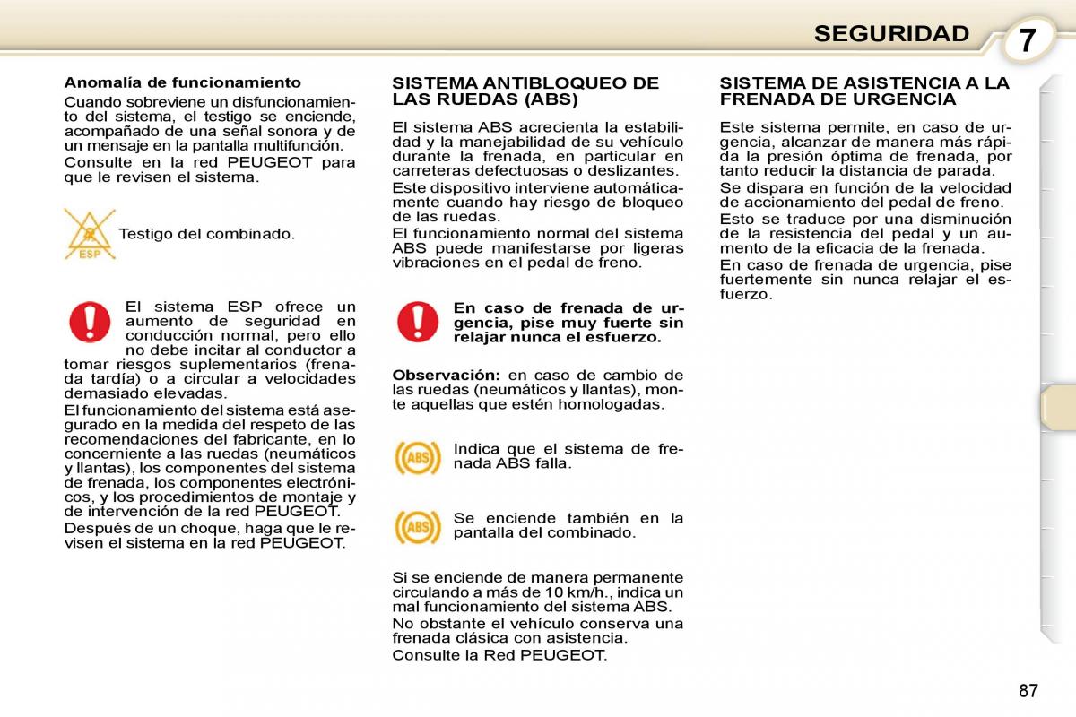 Peugeot 407 manual del propietario / page 101