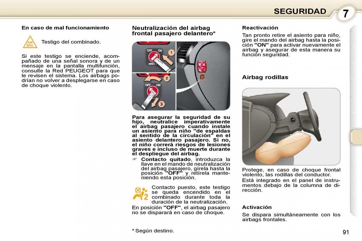 Peugeot 407 manual del propietario / page 109