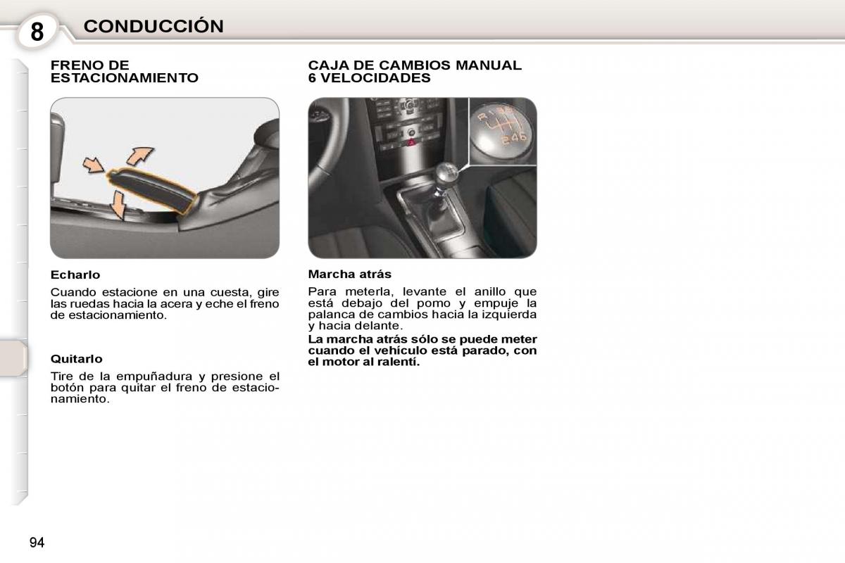 Peugeot 407 manual del propietario / page 110