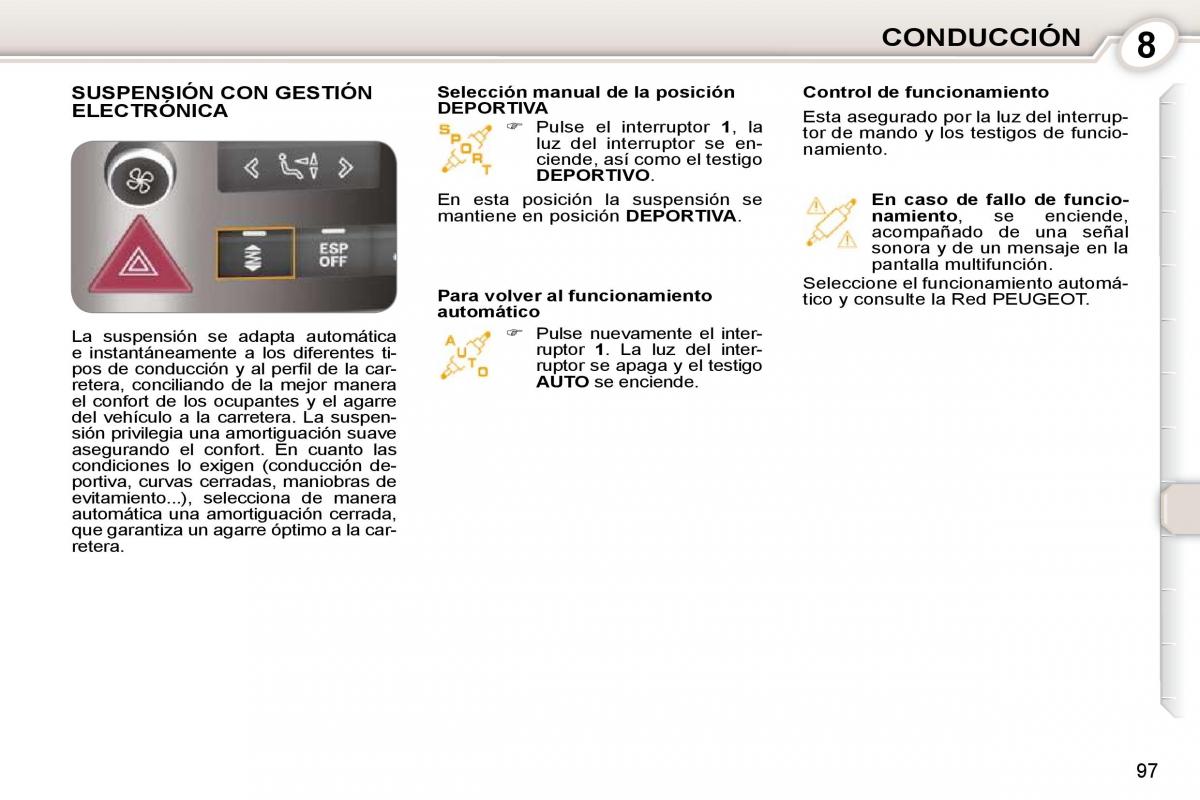 Peugeot 407 manual del propietario / page 113