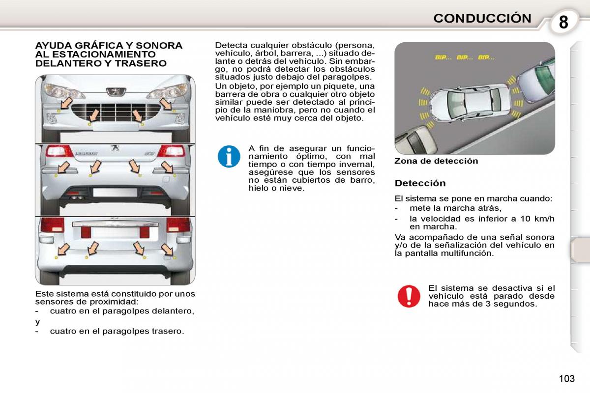 Peugeot 407 manual del propietario / page 119