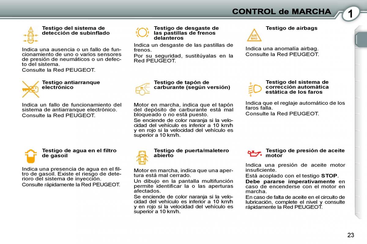 Peugeot 407 manual del propietario / page 22