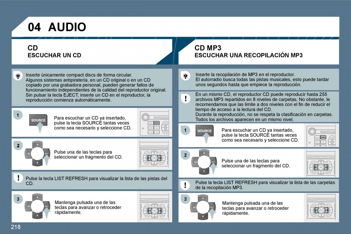 manual  Peugeot 407 manual del propietario / page 237