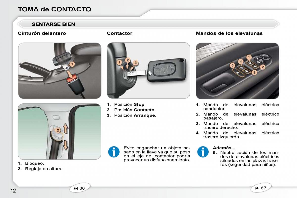 Peugeot 407 manual del propietario / page 9