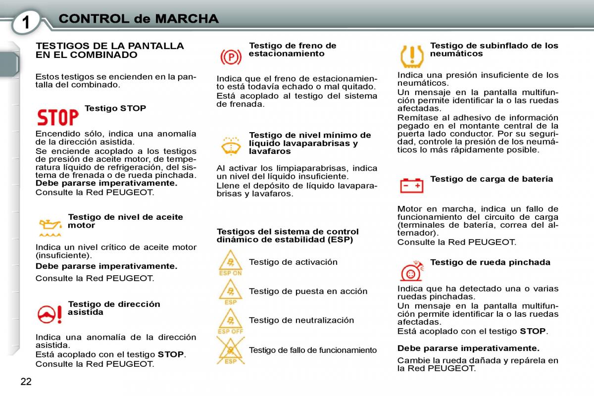 Peugeot 407 manual del propietario / page 21