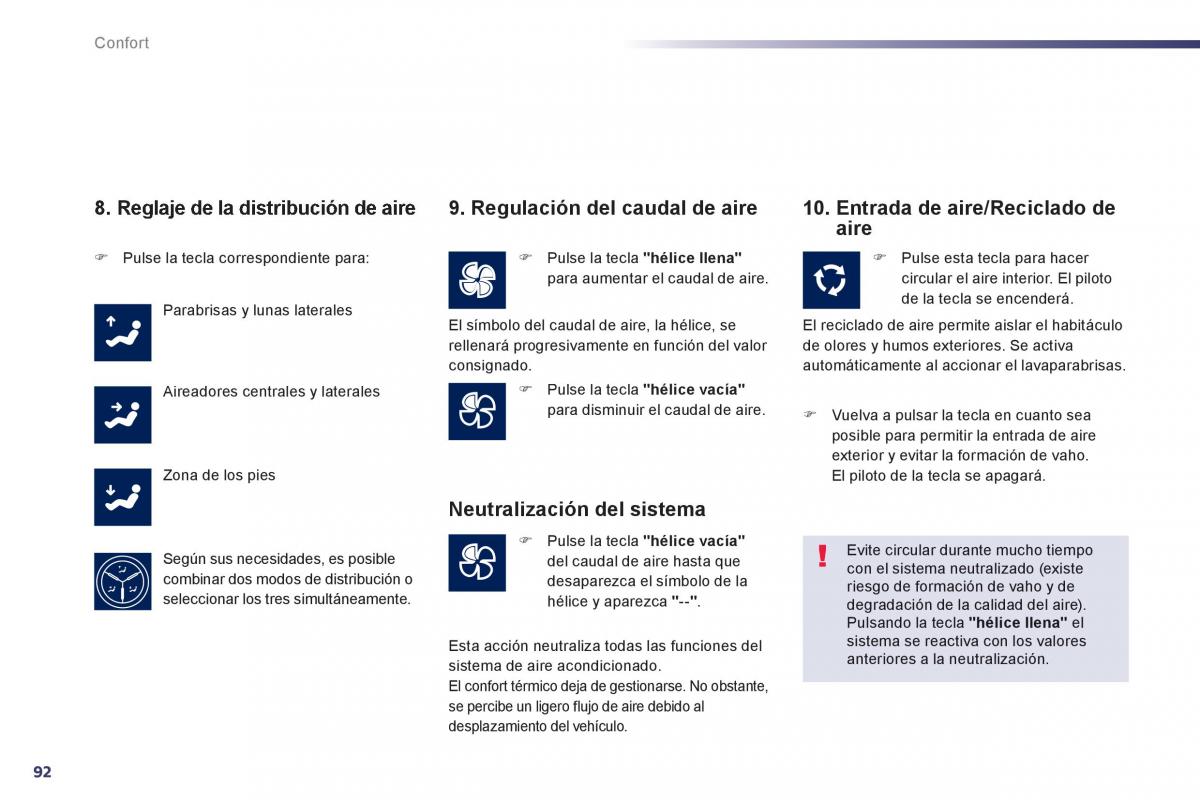 Peugeot 508 manual del propietario / page 94
