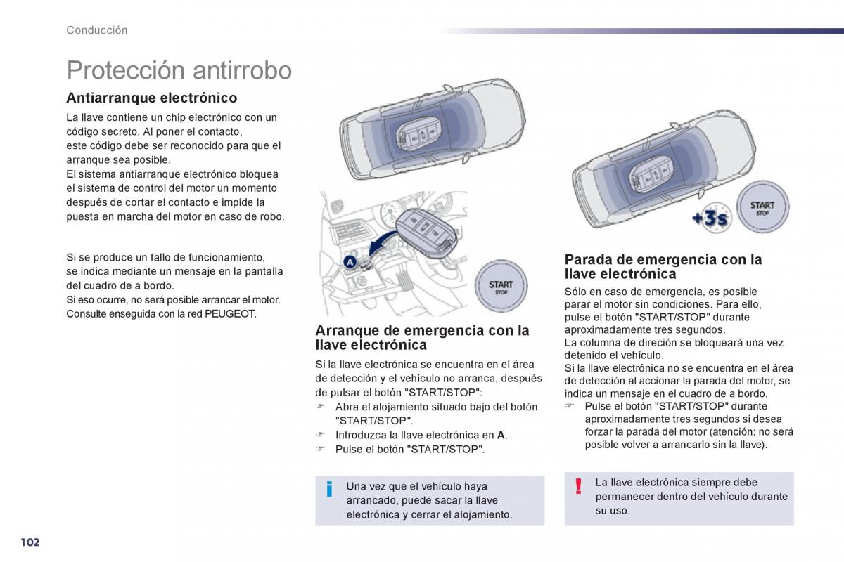 Peugeot 508 manual del propietario / page 104