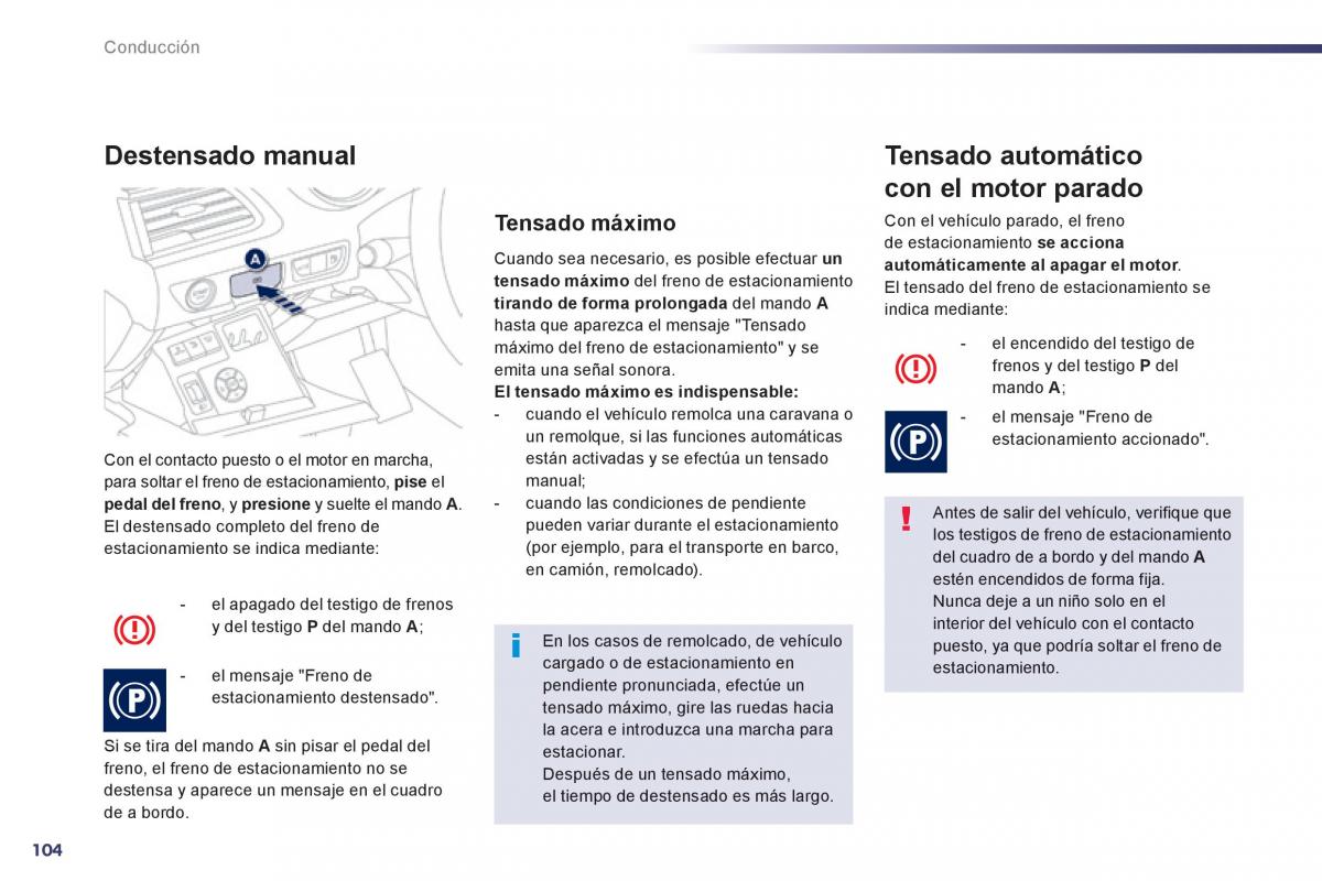 Peugeot 508 manual del propietario / page 106