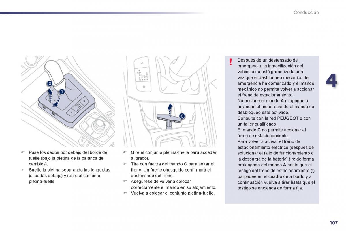 Peugeot 508 manual del propietario / page 109