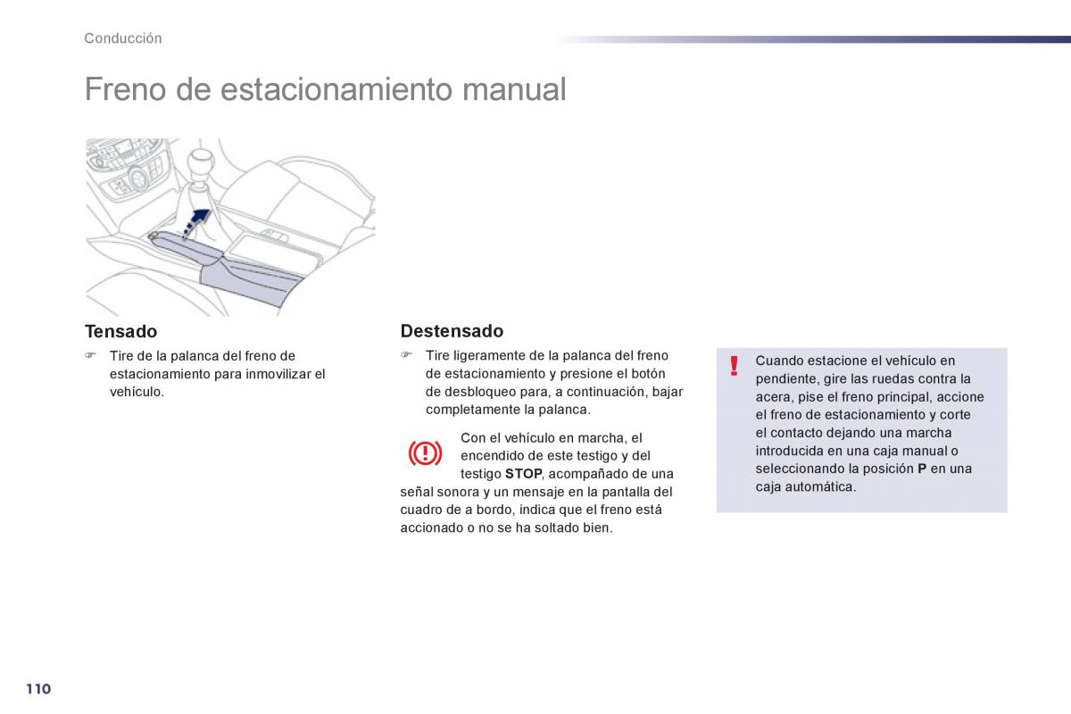 Peugeot 508 manual del propietario / page 112