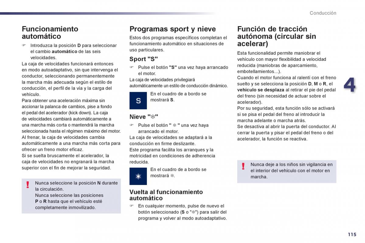 Peugeot 508 manual del propietario / page 117