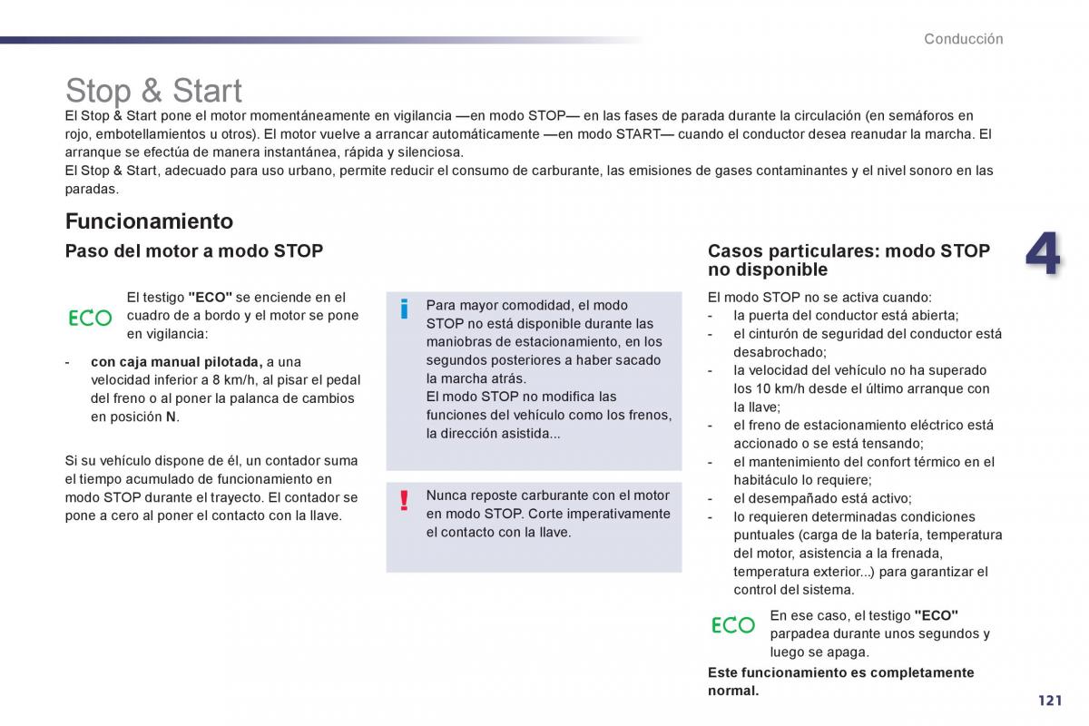 Peugeot 508 manual del propietario / page 123